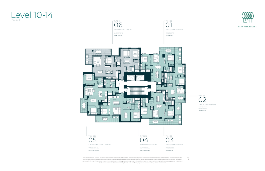 Tower C floor plate — Level 10